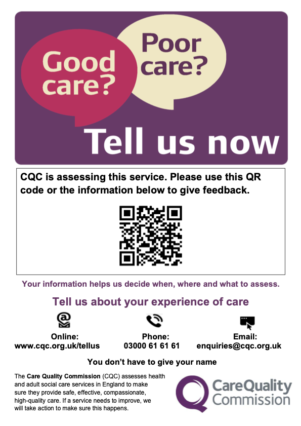 cqc feedback poster